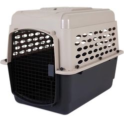 Petmate Vari Dog Kennel 32", Taupe & Black, Portable Dog Crate for Pets 30-50lbs, Made in USA