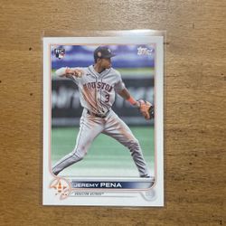 2022 TOPPS UPDATE JEREMY PENA ROOKIE 