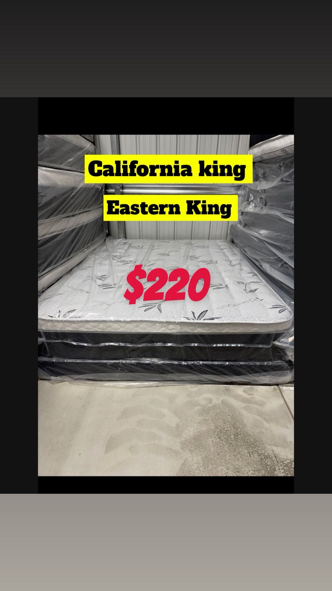 Cali King / Eastern King Pillow Top Mattress