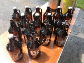 Beer Growlers qty16 assorted brewerys