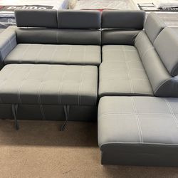Sectional With Sofa Sleeper, And Storage New 