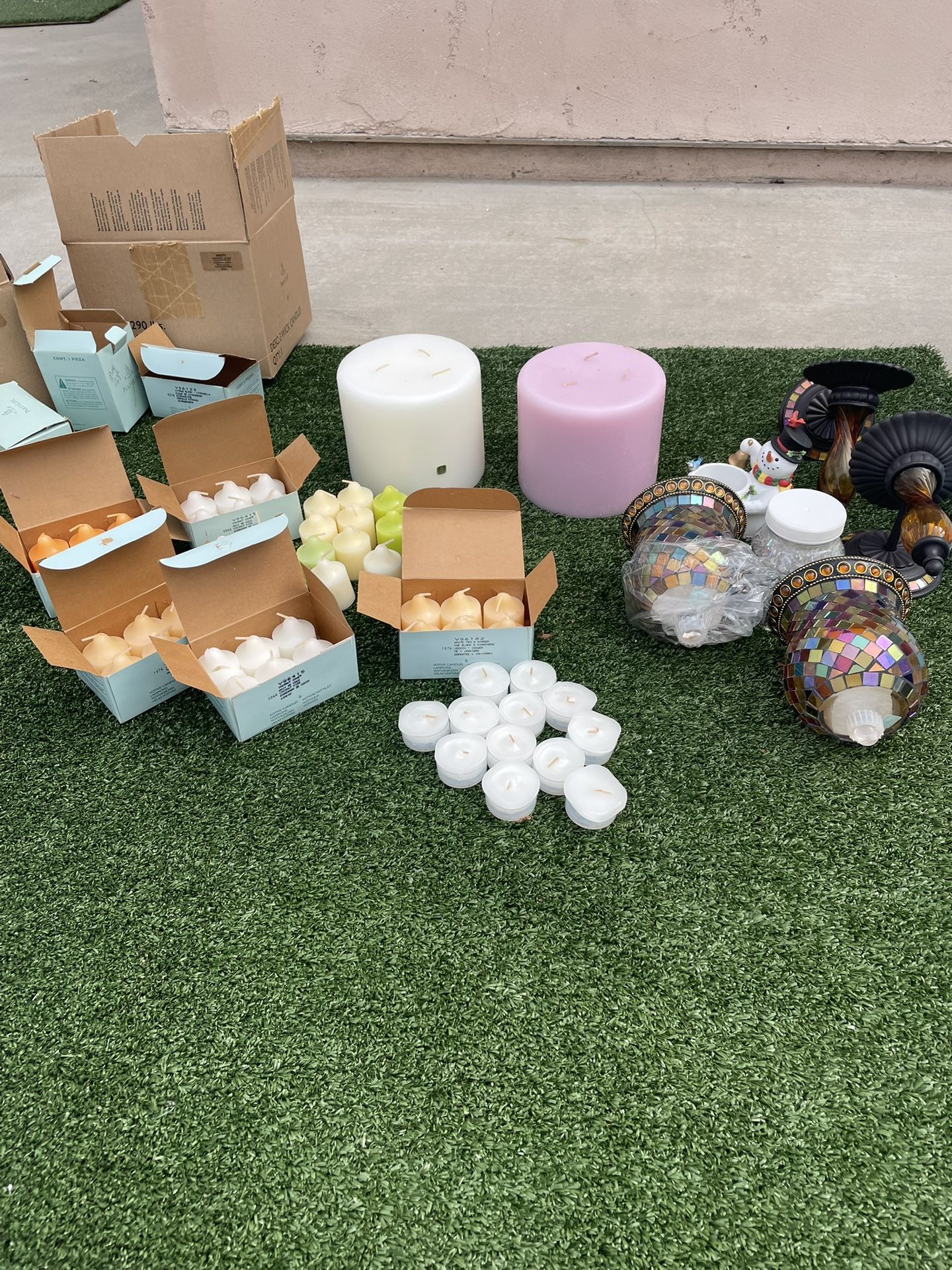 Candles And Holders.