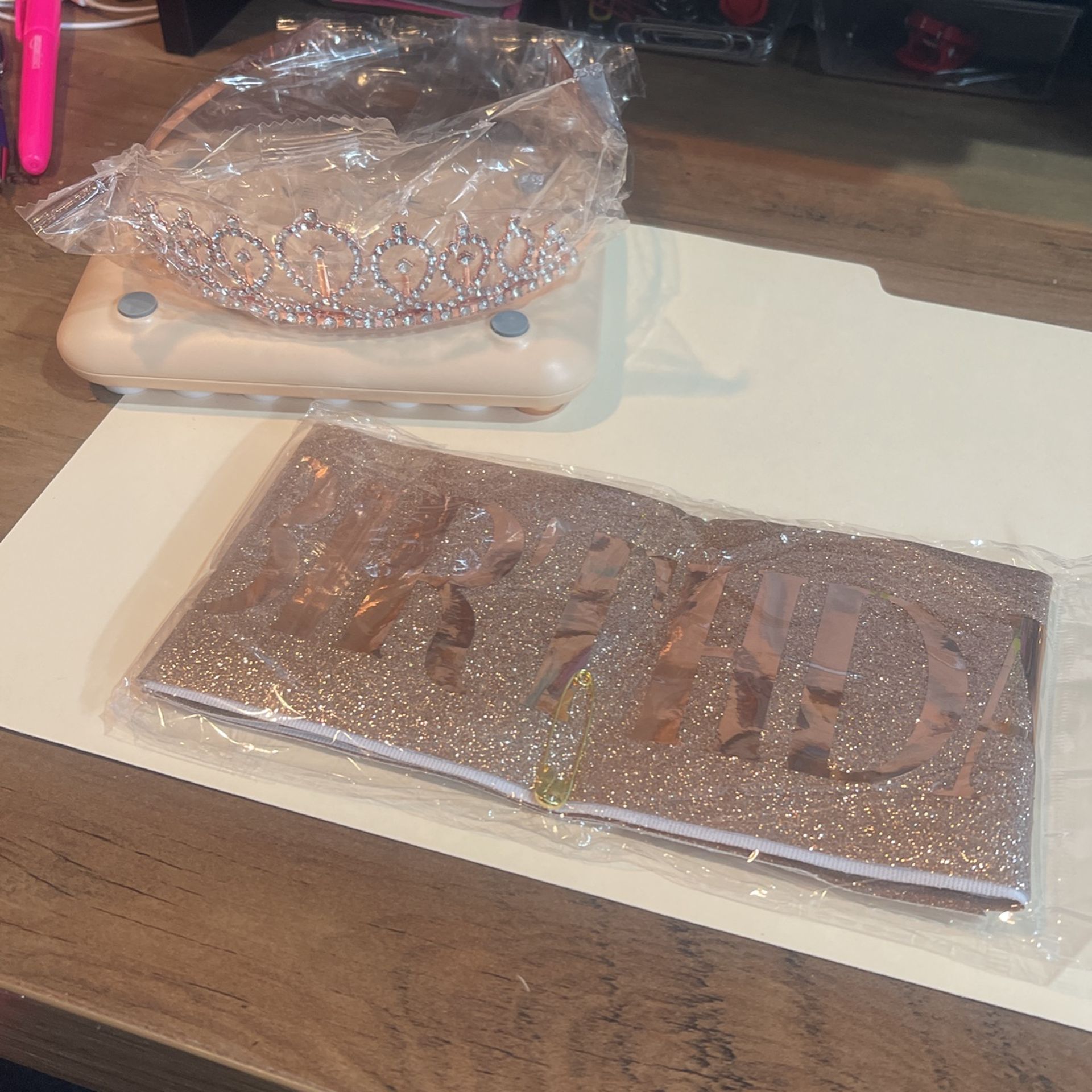 Birthday Girl Rhinestone Tiara And Sash New