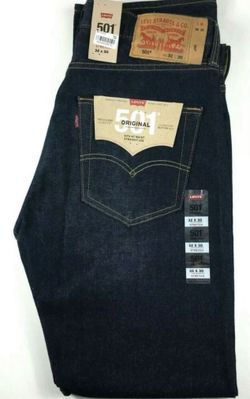 NWT Levis 501 Original Button Fly Blue Jeans Mens Size 32 X 30
