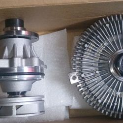 Water Pump & Gasket & Fan Clutch Set For BMW E36 E34 E39 E46 E53 325Ci X5