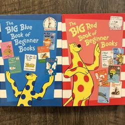 Dr. Seuss, Big Blue Book + Big Red Book of Beginner Books