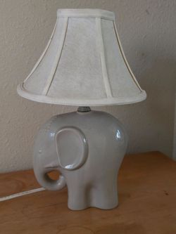 Lamp, Elephant, one each. $10 bucks obo