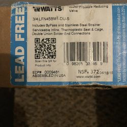 Watts 3/4” Pressure Regulator