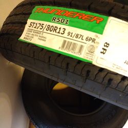 New 4 Trailer Tires. St175/80/R13 Thunderer ST Radial R501