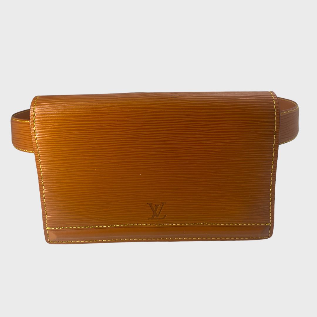 Louis Vuitton Ceinture Coated Canvas Pochette Belt Bag on SALE
