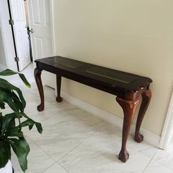 Console Table With Glass Top 
