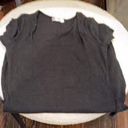 Black square neck dress