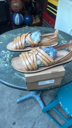 Tan Leather Huarache Sandals size 28
