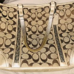 Authentic Coach Signature Tote 