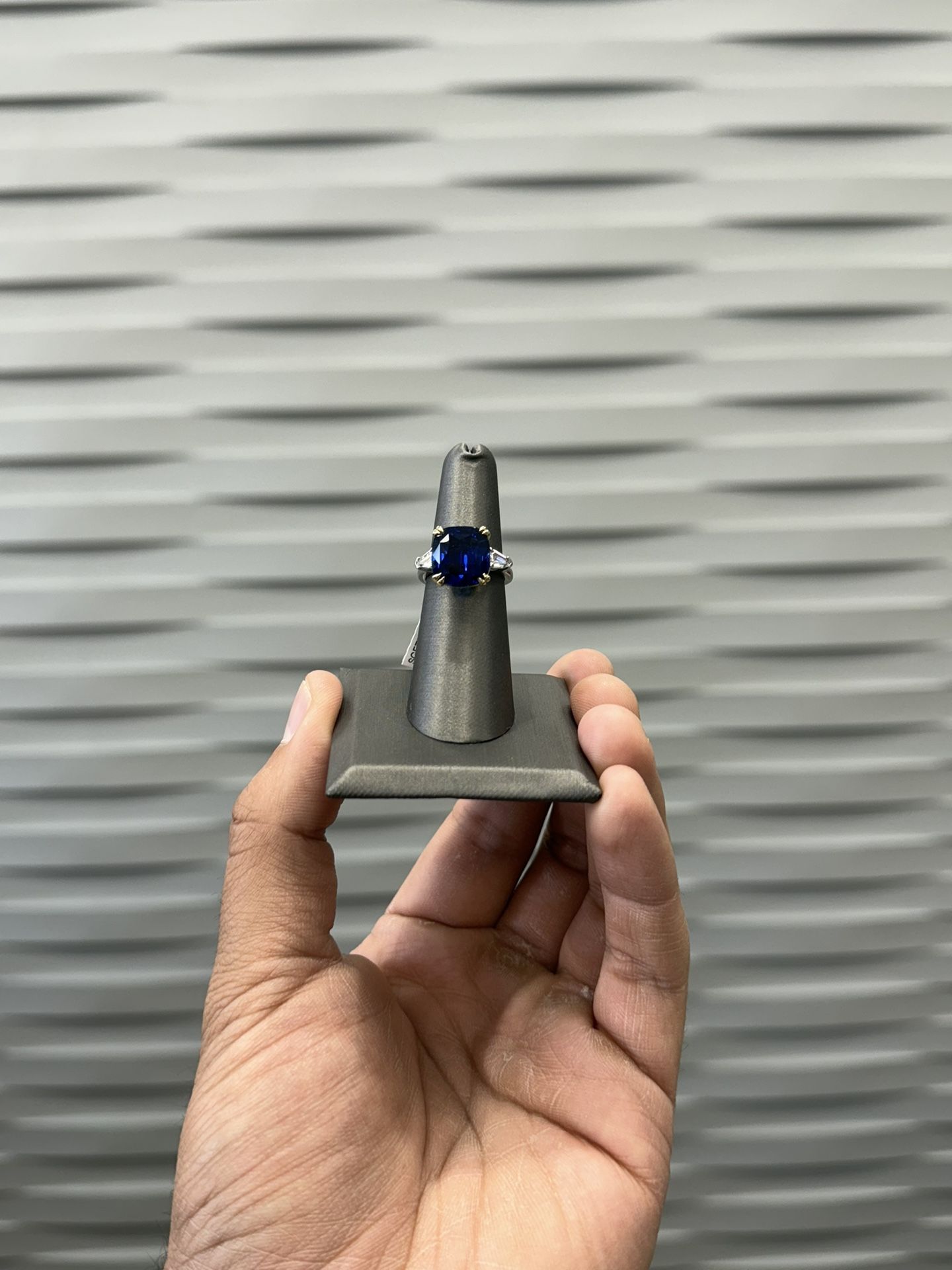 Sapphire Diamond Ring