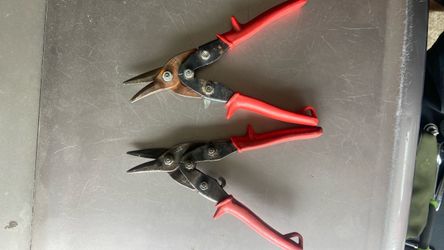 Wiss tin snips red grip