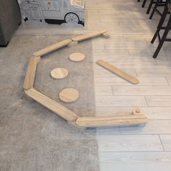 Wood balance beam