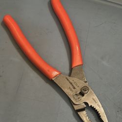 Snap-On Tools USA 47CF 8" Long RED Talon Comfort Grip Slip Joint Pliers