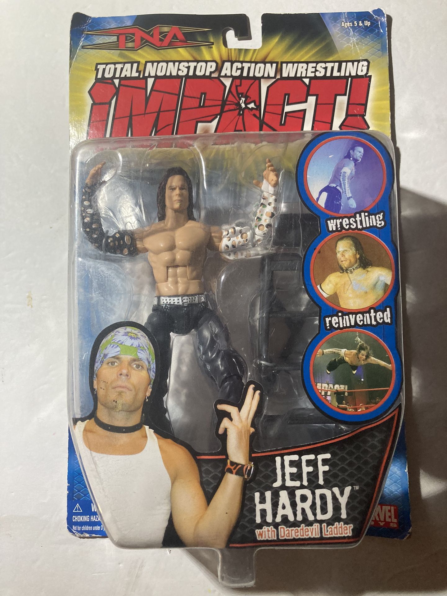 TNA Wrestling Impact Series 2 Jeff Hardy #90113 - 2005 Marvel Toys