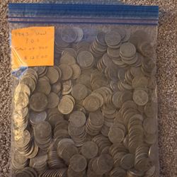 Wheat Pennys P.D.S "Steel" Total of 500