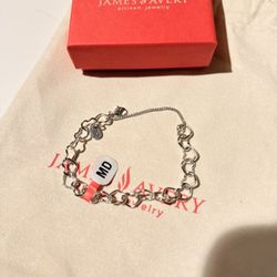 James Avery Hearts Charm Bracelet