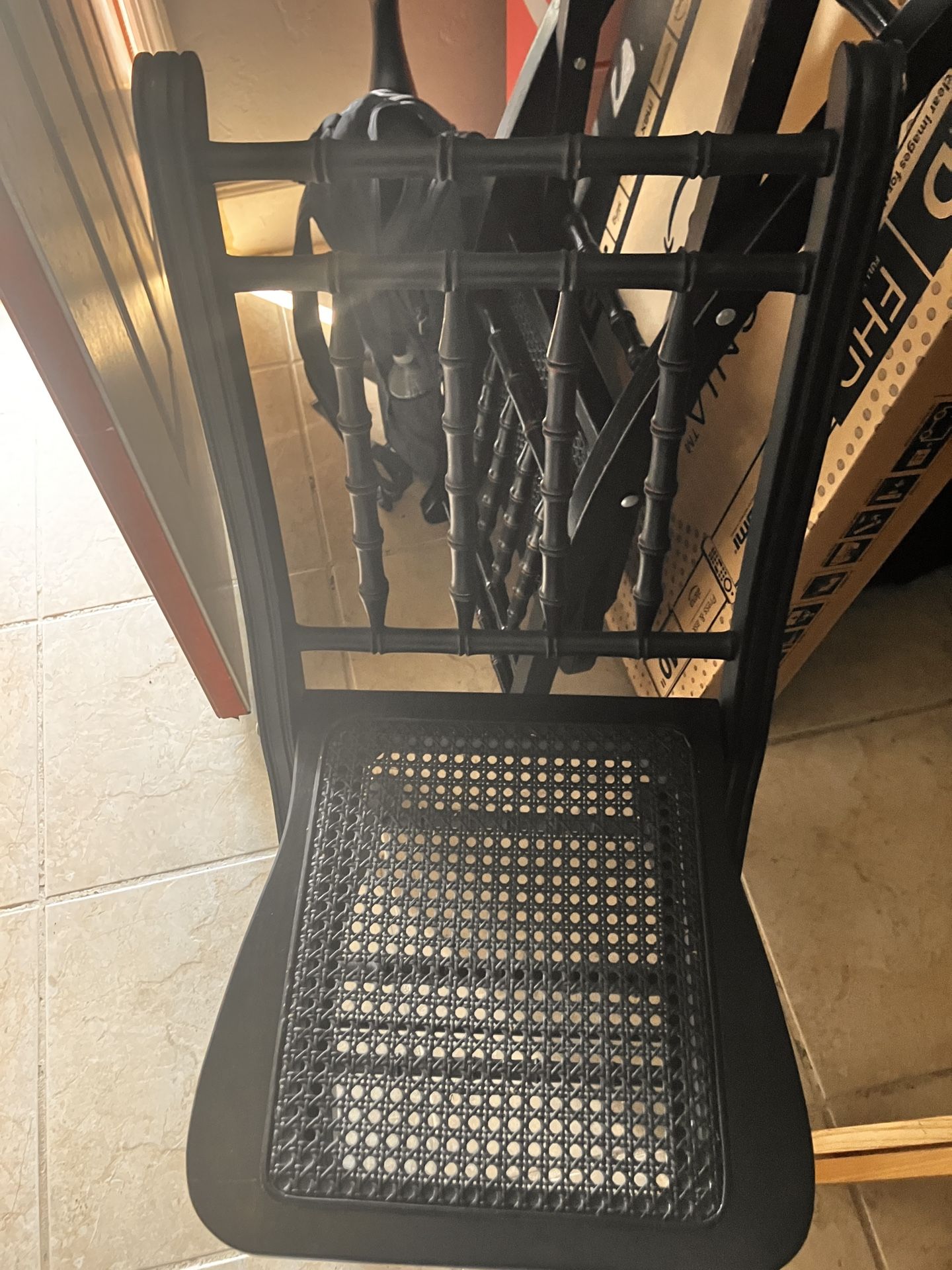 Dark Wood Folding Chairs Set Of 4 