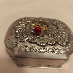 Burgandy Pearl Ring Size 7-1/2  $7