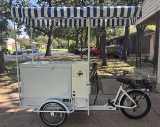 Electric Ice cream Freezer Cart