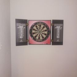 Dart Board With Darts 