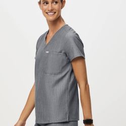 FIGS scrub top - Graphite Catarina 