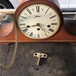 Clock Old Vintage W haid Germany Works Perfect 