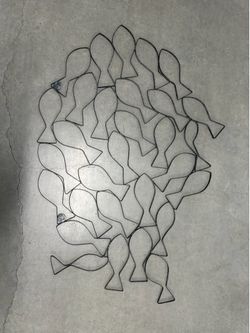 Metal Fish Wall Art Decor