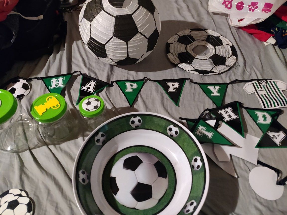 Soccer Party Supplies. Futbol.