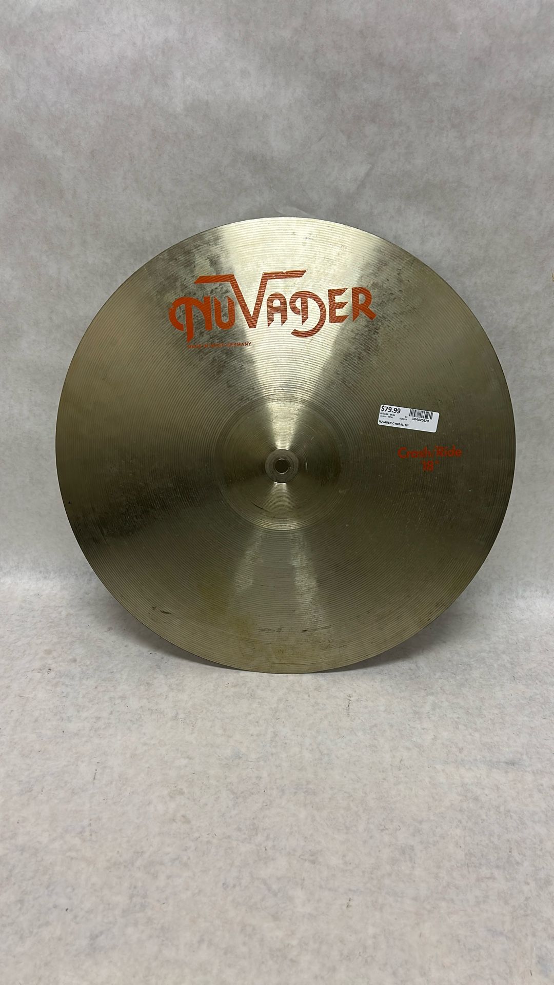 Nu Vader crash ride 18 inch symbol