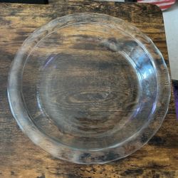Pyrex clear glass pie plate