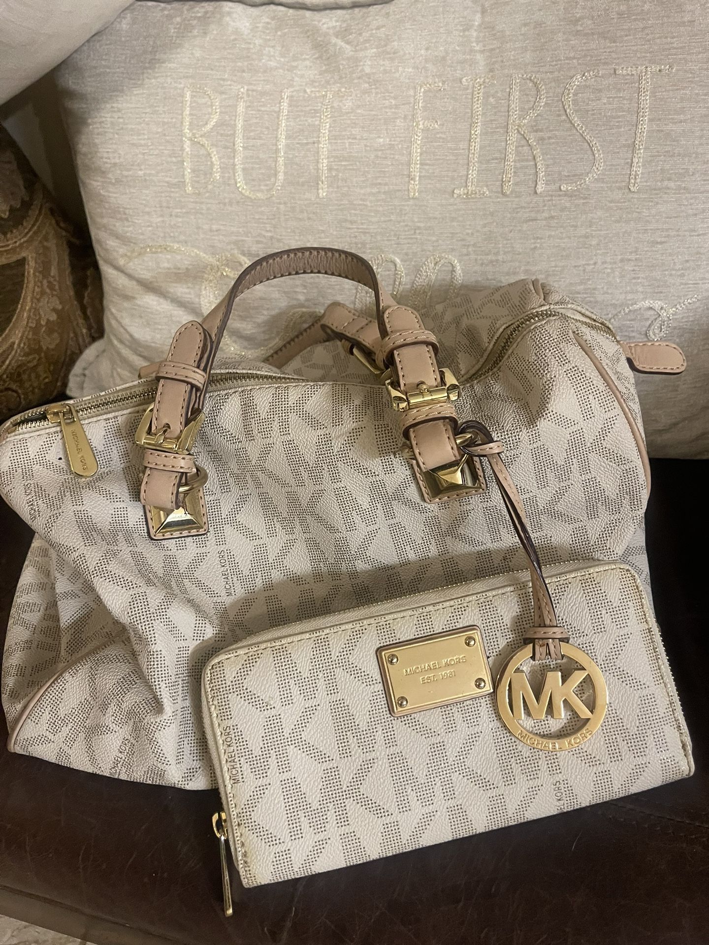 Mk Purse And Wallet Set
