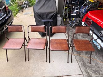 Vintage MCM folding chairs