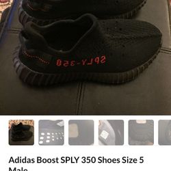 Adidas Boost SPLY Shoe Size 5 Male