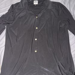 Black Silky Shirt 