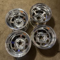 AERO 50 Series AEROBrite Chrome Roll-Formed Race Wheels 15x12