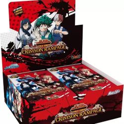 My Hero Academia Crimson Rampage CCG Booster Box Factory Sealed English 1st Ed