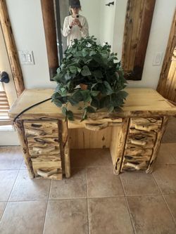 black forest decor rustic desk, cabin chic!