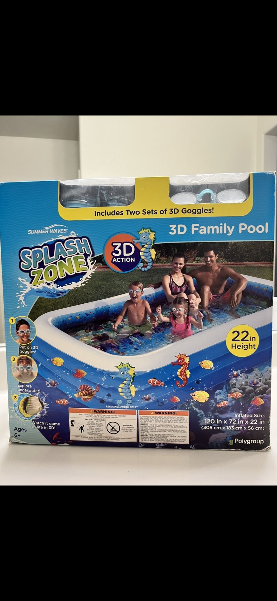 Polygroup Splash Zone 3D Family Pool