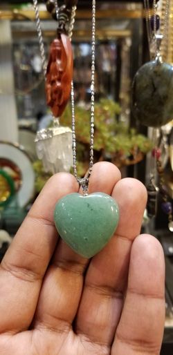 Aventurine heart necklace