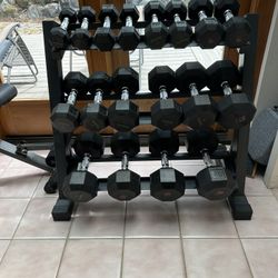 Dumbbells 5-45 lbs