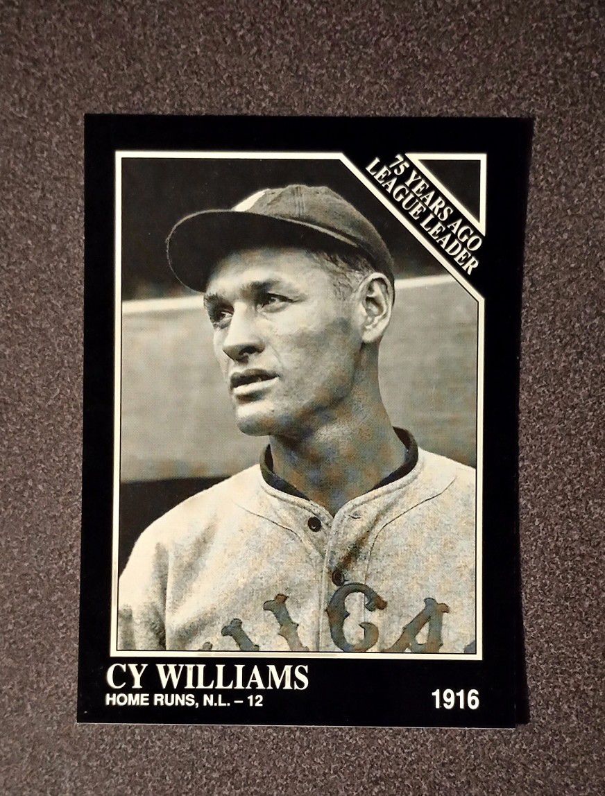 1991 Sporting News CY Williams Chicago Cubs #154 Baseball Card 1916 Vintage Collectible Sports Conlon Collection MLB
