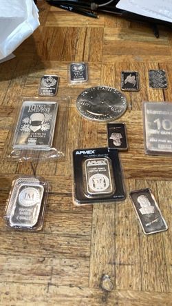 Silver Bars And Rounds Rounds  Engelhard  Also Coin Silver Coin Rolls