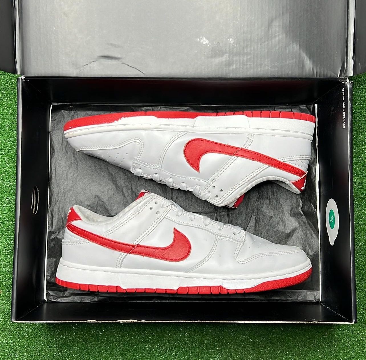 Nike Dunk low “ Vast Grey Varsity Red “