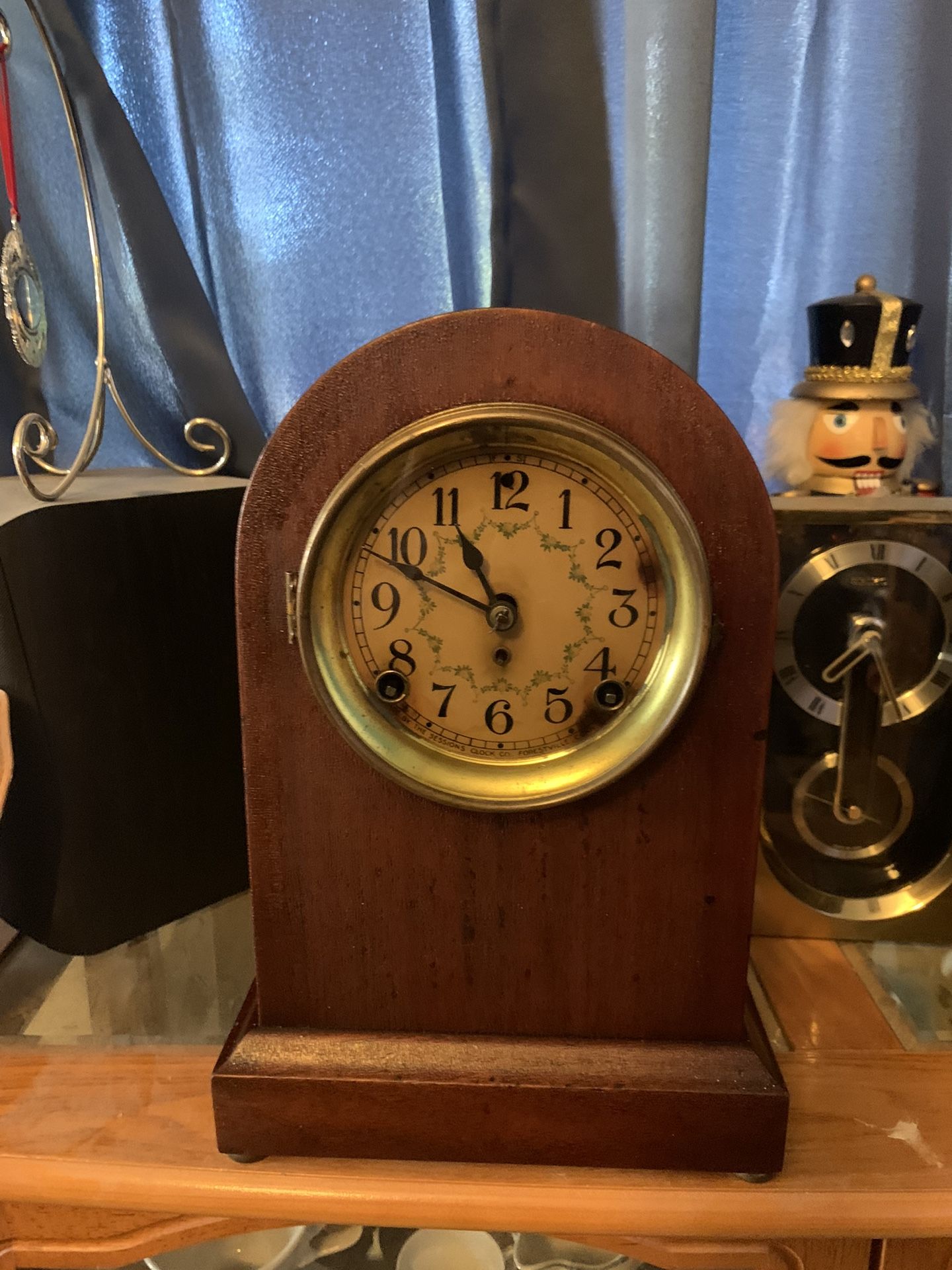 Antique Sessions 8 Day Beehive Mantle Clock