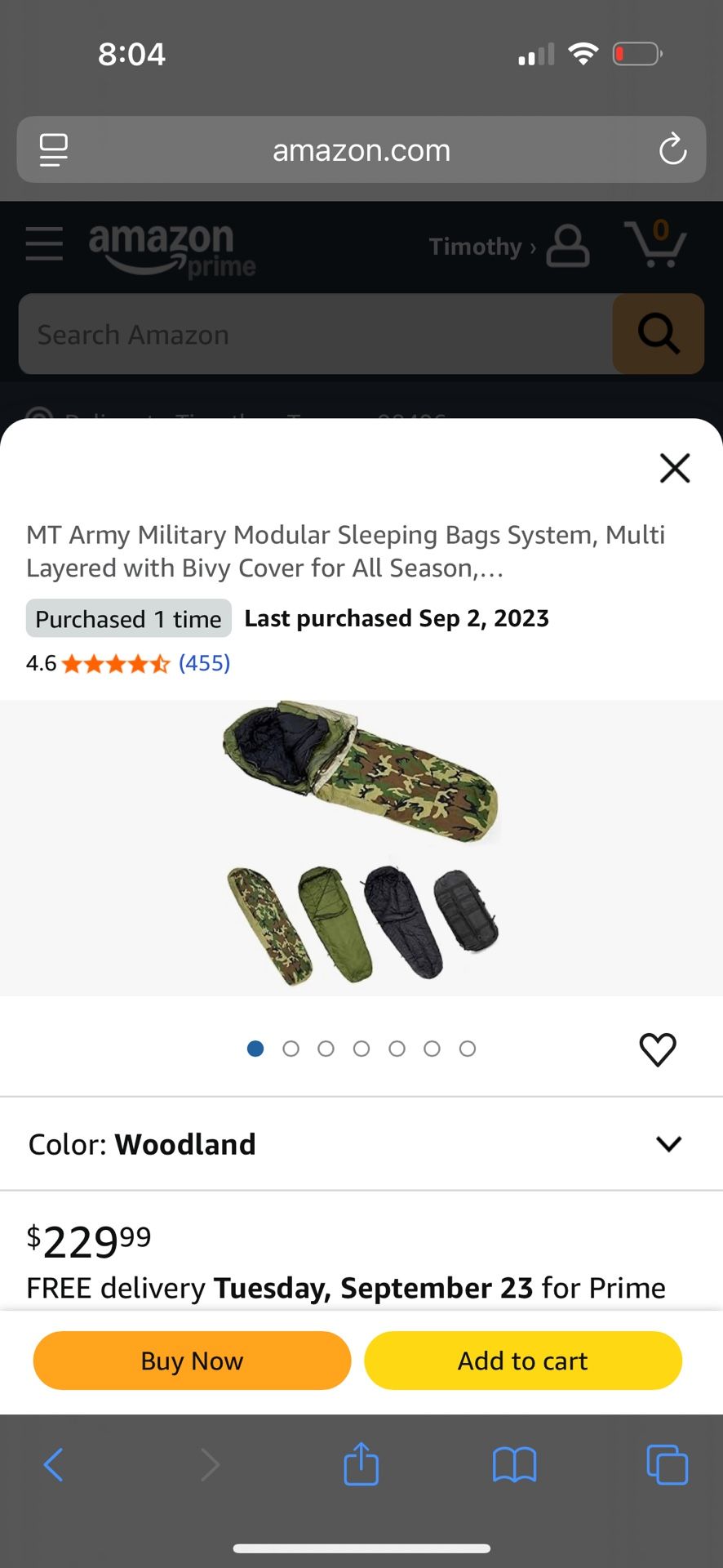 Army Sleeping Bag